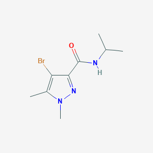 4-bromo-1,5-dimethyl-N-(propan-2-yl)-1H-pyrazole-3-carboxamide