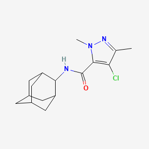 N-(2-adamantyl)-4-chloro-1,3-dimethyl-1H-pyrazole-5-carboxamide