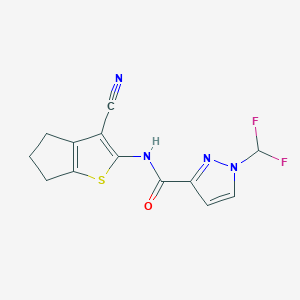 N-(3-cyano-5,6-dihydro-4H-cyclopenta[b]thiophen-2-yl)-1-(difluoromethyl)-1H-pyrazole-3-carboxamide