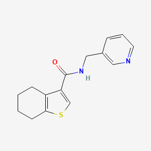 N-(pyridin-3-ylmethyl)-4,5,6,7-tetrahydro-1-benzothiophene-3-carboxamide