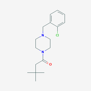 1-[4-(2-Chlorobenzyl)piperazin-1-yl]-3,3-dimethylbutan-1-one