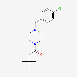 1-[4-(4-Chlorobenzyl)piperazin-1-yl]-3,3-dimethylbutan-1-one