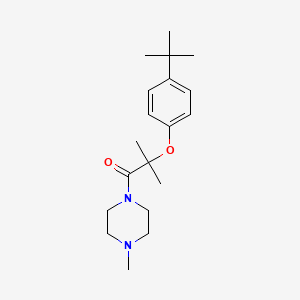 2-(4-Tert-butylphenoxy)-2-methyl-1-(4-methylpiperazin-1-yl)propan-1-one