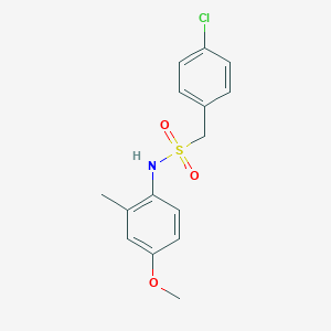 1-(4-chlorophenyl)-N-(4-methoxy-2-methylphenyl)methanesulfonamide