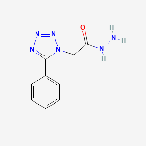 molecular formula C9H10N6O B10962492 2-(5-phenyl-1H-tetrazol-1-yl)acetohydrazide 