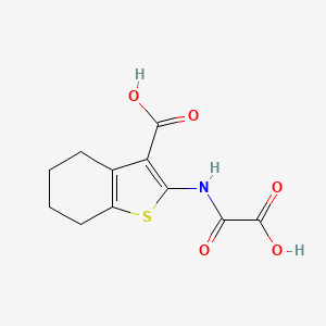 2-[(Carboxycarbonyl)amino]-4,5,6,7-tetrahydro-1-benzothiophene-3-carboxylic acid