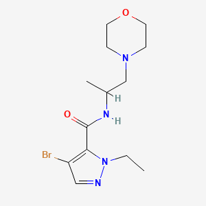 4-bromo-1-ethyl-N-[1-(morpholin-4-yl)propan-2-yl]-1H-pyrazole-5-carboxamide