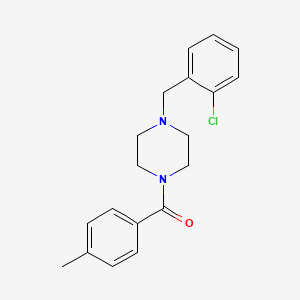 molecular formula C19H21ClN2O B10962562 [4-(2-Chlorobenzyl)piperazin-1-yl](4-methylphenyl)methanone 