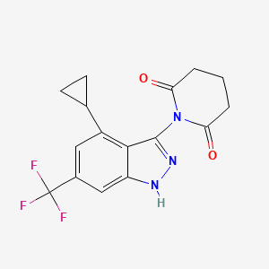 1-[4-cyclopropyl-6-(trifluoromethyl)-1H-indazol-3-yl]piperidine-2,6-dione