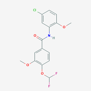 N-(5-chloro-2-methoxyphenyl)-4-(difluoromethoxy)-3-methoxybenzamide