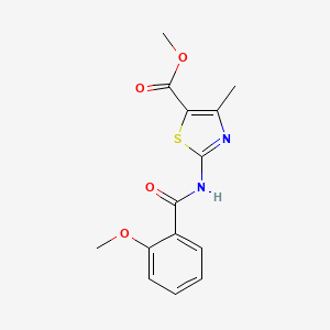 Methyl 2-[(2-methoxybenzoyl)amino]-4-methyl-1,3-thiazole-5-carboxylate