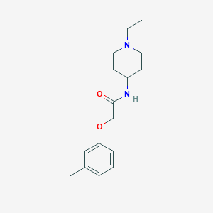 molecular formula C17H26N2O2 B10962697 2-(3,4-dimethylphenoxy)-N-(1-ethylpiperidin-4-yl)acetamide 