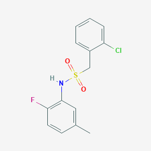 1-(2-chlorophenyl)-N-(2-fluoro-5-methylphenyl)methanesulfonamide