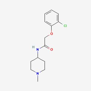 molecular formula C14H19ClN2O2 B10962745 2-(2-chlorophenoxy)-N-(1-methylpiperidin-4-yl)acetamide 