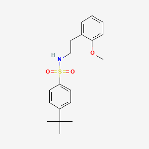 molecular formula C19H25NO3S B10962759 4-tert-butyl-N-[2-(2-methoxyphenyl)ethyl]benzenesulfonamide 