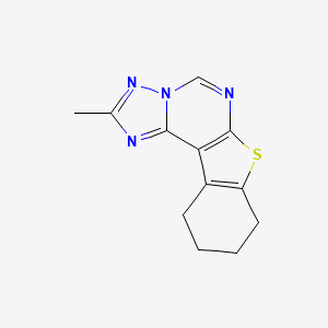 2-Methyl-8,9,10,11-tetrahydro[1]benzothieno[3,2-e][1,2,4]triazolo[1,5-c]pyrimidine