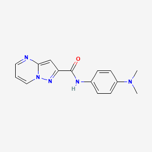 N-[4-(dimethylamino)phenyl]pyrazolo[1,5-a]pyrimidine-2-carboxamide