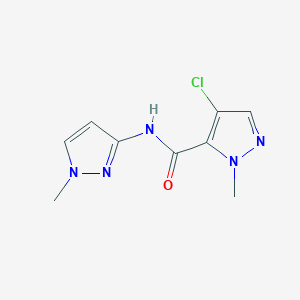 4-chloro-1-methyl-N-(1-methyl-1H-pyrazol-3-yl)-1H-pyrazole-5-carboxamide