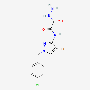 N-[4-bromo-1-(4-chlorobenzyl)-1H-pyrazol-3-yl]-2-hydrazinyl-2-oxoacetamide