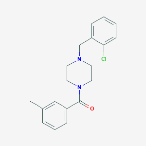 molecular formula C19H21ClN2O B10962892 [4-(2-Chlorobenzyl)piperazin-1-yl](3-methylphenyl)methanone 