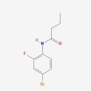 molecular formula C10H11BrFNO B10962899 N-(4-bromo-2-fluorophenyl)butanamide 