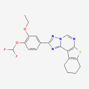 2-[4-(Difluoromethoxy)-3-ethoxyphenyl]-8,9,10,11-tetrahydro[1]benzothieno[3,2-e][1,2,4]triazolo[1,5-c]pyrimidine