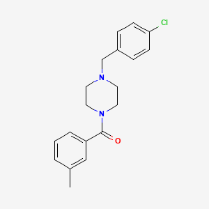 molecular formula C19H21ClN2O B10962939 [4-(4-Chlorobenzyl)piperazin-1-yl](3-methylphenyl)methanone 