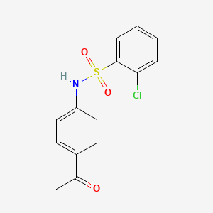 N-(4-acetylphenyl)-2-chlorobenzenesulfonamide