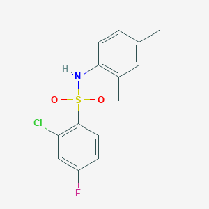 2-chloro-N-(2,4-dimethylphenyl)-4-fluorobenzenesulfonamide