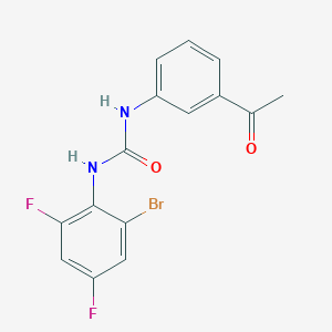 1-(3-Acetylphenyl)-3-(2-bromo-4,6-difluorophenyl)urea