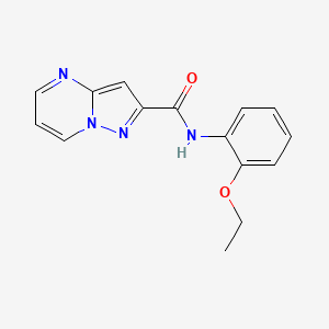 molecular formula C15H14N4O2 B10963126 N-(2-ethoxyphenyl)pyrazolo[1,5-a]pyrimidine-2-carboxamide 