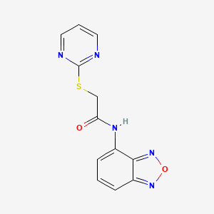 N-(2,1,3-benzoxadiazol-4-yl)-2-(pyrimidin-2-ylsulfanyl)acetamide