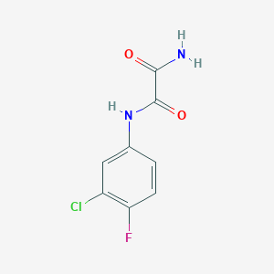 N-(3-chloro-4-fluorophenyl)ethanediamide