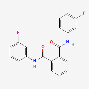 molecular formula C20H14F2N2O2 B10963164 N,N'-bis(3-fluorophenyl)benzene-1,2-dicarboxamide 