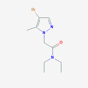 2-(4-bromo-5-methyl-1H-pyrazol-1-yl)-N,N-diethylacetamide