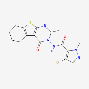 4-Bromo-1-methyl-N-[2-methyl-4-oxo-5,6,7,8-tetrahydro[1]benzothieno[2,3-D]pyrimidin-3(4H)-YL]-1H-pyrazole-5-carboxamide