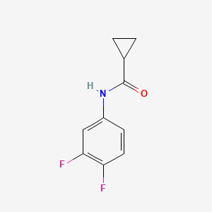 molecular formula C10H9F2NO B10963192 N-(3,4-difluorophenyl)cyclopropanecarboxamide 