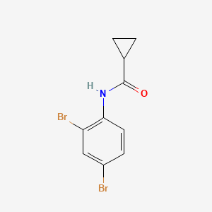 molecular formula C10H9Br2NO B10963194 N-(2,4-dibromophenyl)cyclopropanecarboxamide 