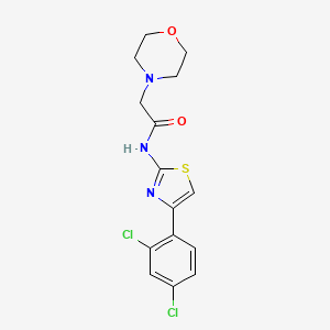 N-[4-(2,4-dichlorophenyl)-1,3-thiazol-2-yl]-2-(morpholin-4-yl)acetamide