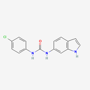 1-(4-chlorophenyl)-3-(1H-indol-6-yl)urea