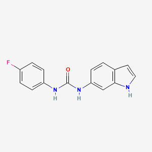 1-(4-fluorophenyl)-3-(1H-indol-6-yl)urea