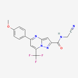 N-(cyanomethyl)-5-(4-methoxyphenyl)-7-(trifluoromethyl)pyrazolo[1,5-a]pyrimidine-2-carboxamide