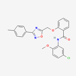 N-(5-chloro-2-methoxyphenyl)-2-{[3-(4-methylphenyl)-1,2,4-oxadiazol-5-yl]methoxy}benzamide