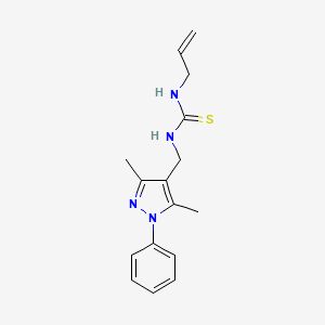 1-[(3,5-dimethyl-1-phenyl-1H-pyrazol-4-yl)methyl]-3-prop-2-en-1-ylthiourea