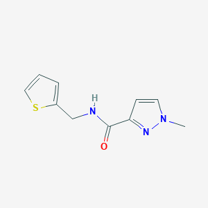 molecular formula C10H11N3OS B10963318 1-methyl-N-(thiophen-2-ylmethyl)-1H-pyrazole-3-carboxamide 