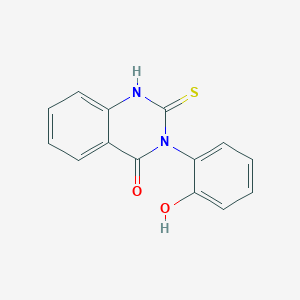 molecular formula C14H10N2O2S B10963329 3-(2-hydroxyphenyl)-2-sulfanylquinazolin-4(3H)-one 