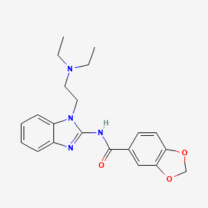 N-{1-[2-(diethylamino)ethyl]-1H-benzimidazol-2-yl}-1,3-benzodioxole-5-carboxamide