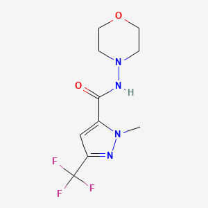 1-methyl-N-(morpholin-4-yl)-3-(trifluoromethyl)-1H-pyrazole-5-carboxamide