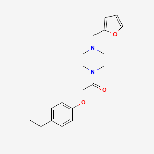 1-[4-(Furan-2-ylmethyl)piperazin-1-yl]-2-[4-(propan-2-yl)phenoxy]ethanone