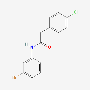 molecular formula C14H11BrClNO B10963345 N-(3-bromophenyl)-2-(4-chlorophenyl)acetamide 